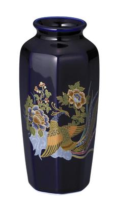 Lapis Lazuli Octagonal Phoenix Vase [5 Inches]  Buddhist Altar Supplies, Memorial Supplies