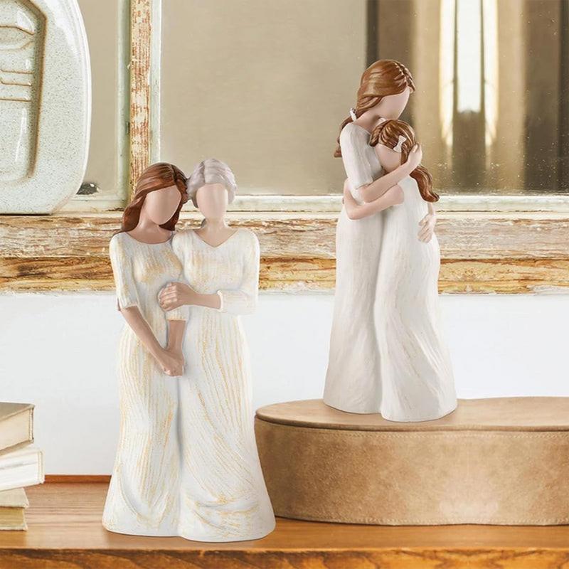 Mother And Daughter Statue Mom And Daughter Hugging Figurines Meaningful Family Moments Suitable For Home Bedroom Living Room
