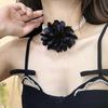 Stylish Double Layer Necklace Floral Choker Imitation Pearls Choker Vintage Neck Jewelry Elegant Flower Choker for Women
