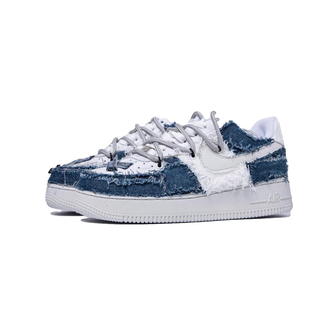 Nike Air Force 1 Low top Skateboard Shoes Women's Blue White DD8959-100(TeamM-)