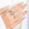 White Guitar Ring Cool Rock Black Instrument Open Index Finger Ring