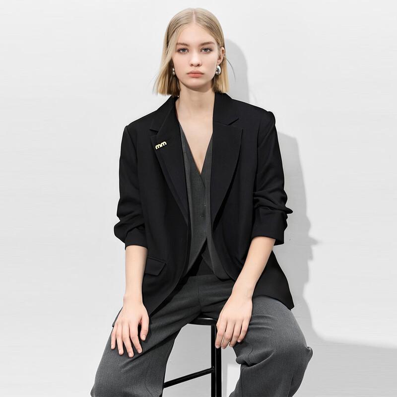 

Her.Figure Модный блейзер с длинным рукавом и поясом S