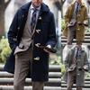 Herren Kapuzen-Dufflecoat Knebelknopf Mittellang Übermantel Lässiger Trenchcoat Mehrfarbig