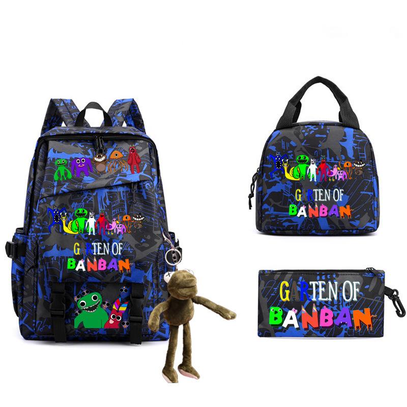 Game Student Schoolbag Single Shoulder Pencil Bag Three-piece Set Double Shoulder Back