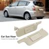 2 Peças Viseira Solar Cinza com Espelho de Maquilhagem Placa de Proteção Solar Bloqueio UV Para Corolla 2001 a 2007