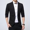 Spring Men's Suit Fashion Tunic Business Solid Color Top Casual Comfortable Coat