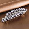 Imitation Pearl Spring Hairpin Double Row Elegant Barrettes Exquisite Hair Clip  Hair Accessories