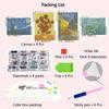 Fokenzary Van Gogh Diamond Painting Kit for DIY 5D Diamond Art Kit for Starry Night Sunflower Craft for Living Kids 4 Piece Wall Art Adults,
