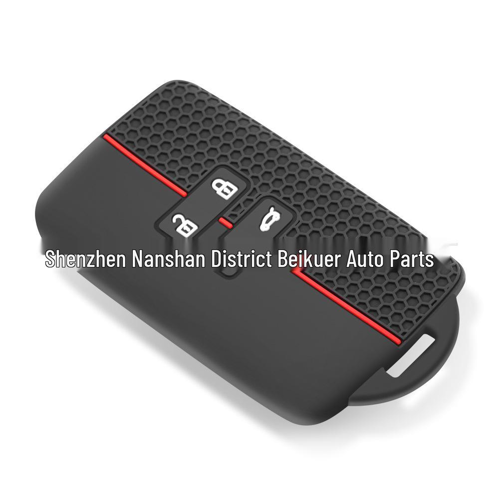 Dongfeng Renault Kadjar/Koleos 4-Button Silicone Key Cover with Honeycomb Pattern