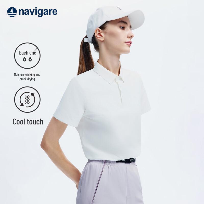 Navigare Women's Lightweight Short Sleeve Polo Shirt