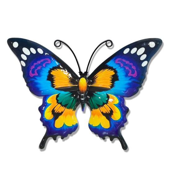 Decorative Wall Sculptures Metal Butterfly Decor for Garden Yard Patio, Large Iron Butterflies Hanging Art Sculpture, Outdoor Fence Farmhouse Indoor
