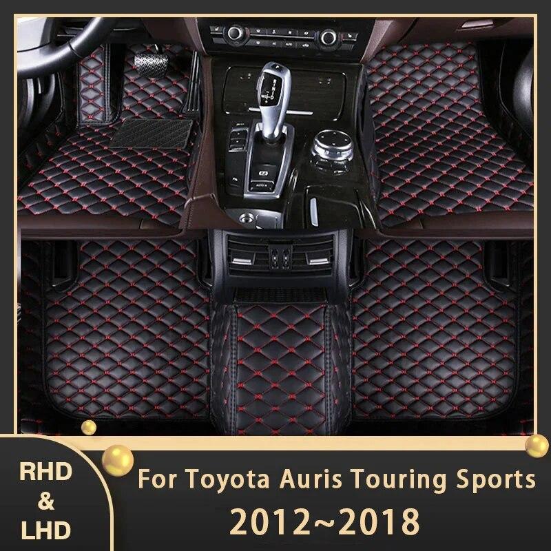 

Автомобильные коврики для Toyota Auris Touring Sports Corolla E180 2012 ~ 2018, индивидуальные автомобильные подушечки для ног, кожаный ковер, аксессуары для интерьера