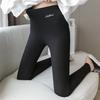 Gray Leggings Women's Autumn Wear High Waist Thread Elastic Tight Autumn and Winter Thermal Pants Women's Thin Legs Look Thin
