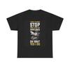 Stop To Look At Airplanes Funny Graphic T Shirt Pilot Unisex Heavy Cotton Tee
