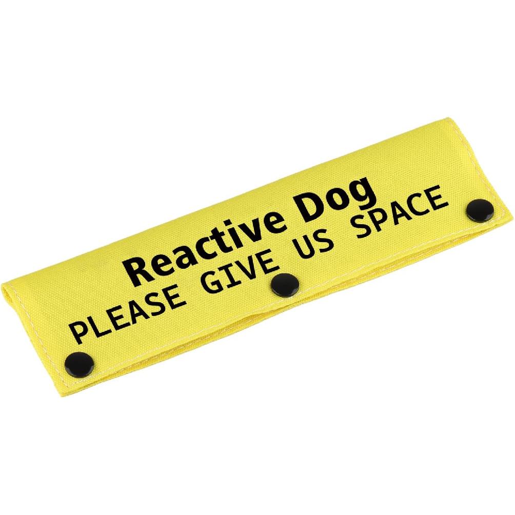 Space-YE Dog Leash Wrap Sleeve - Reactive Dog Alert Tag Pet Birthday Gift Reactive Dog Space-YE Sle