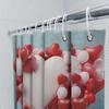 Heart Balloon Shower Curtain | Romantic and Festive Bathroom Decor