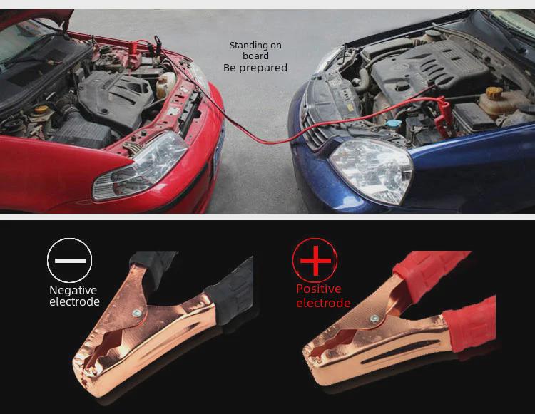 500A připojovací kabel pro vysoce odolnou autobaterii s ohnivzdornou svorkou