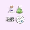 Cartoon Creative Unique Chemistry Experiment Beaker Alloy Badge Brooch For Men Women And