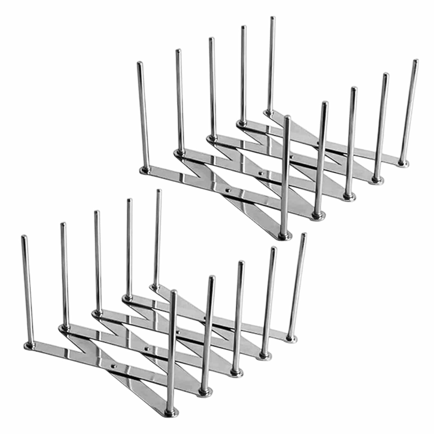 

Leeseph Органайзер для сковородок, дверца шкафа, кастрюли, тарелки, подставка, держатель, многоразовые контейнеры, полка для сервировочных подносов, тарелка для блюд