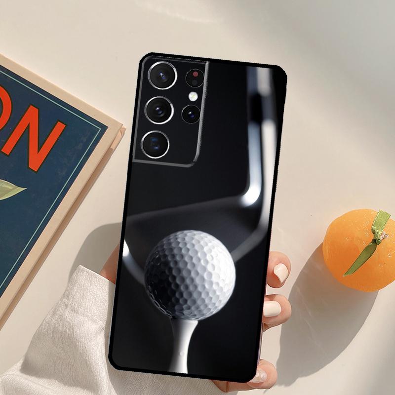 Sport Golf Ball Phone Case For Samsung Galaxy S25 S26 Ultra S24 S20 S21 S22 S23 Plus S10 S25 FE Back Cover