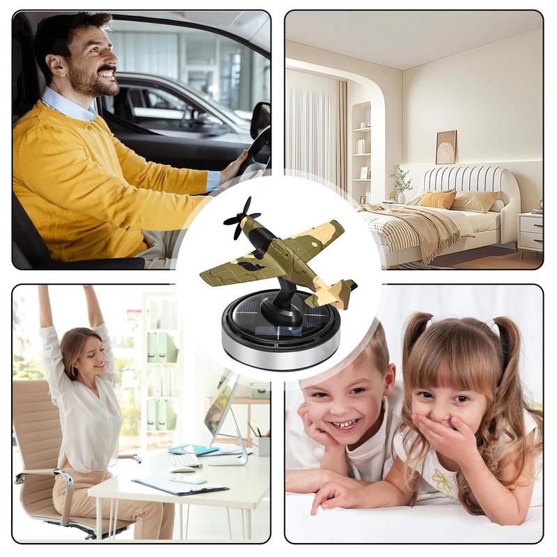 Solar Rotating Car Air Freshener Plane Design Solar Rotating Car Air Fresheners Rotating Solar Aromatherapy Oil Diffuser Solar