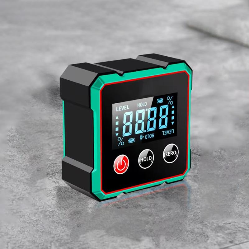 360° Magnetyczny Cyfrowy Miernik Kąta Z Elektronicznym Laserowym Miernikiem Poziomu Liniał Ładowanie Type-C LCD Elektroniczny Kątomierz Narzędzie Pomiarowe