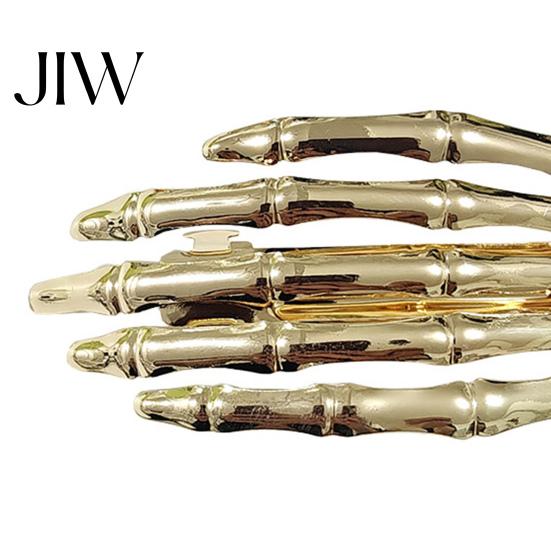 Metal Claw Clips Skeleton Hands Hair Clips, Gothic Skull Side Clip for Women, Personalized Dark Style Accessories Spooky Halloween Horror Accessories,