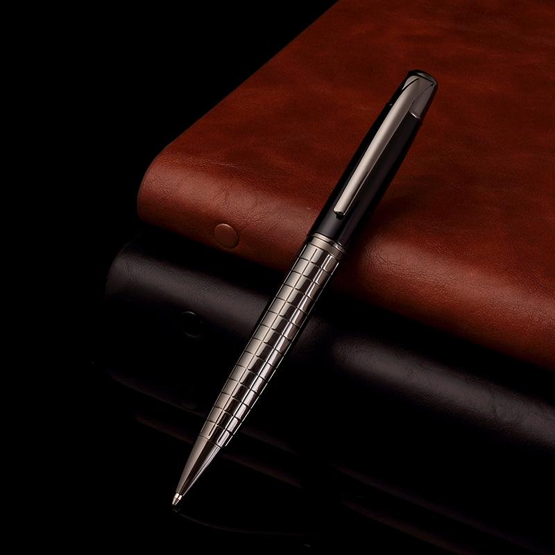 Factory Spot High-Grade Business Electroplated Baked Paint Metal Ballpoint Pen 1.0mm Writing Width