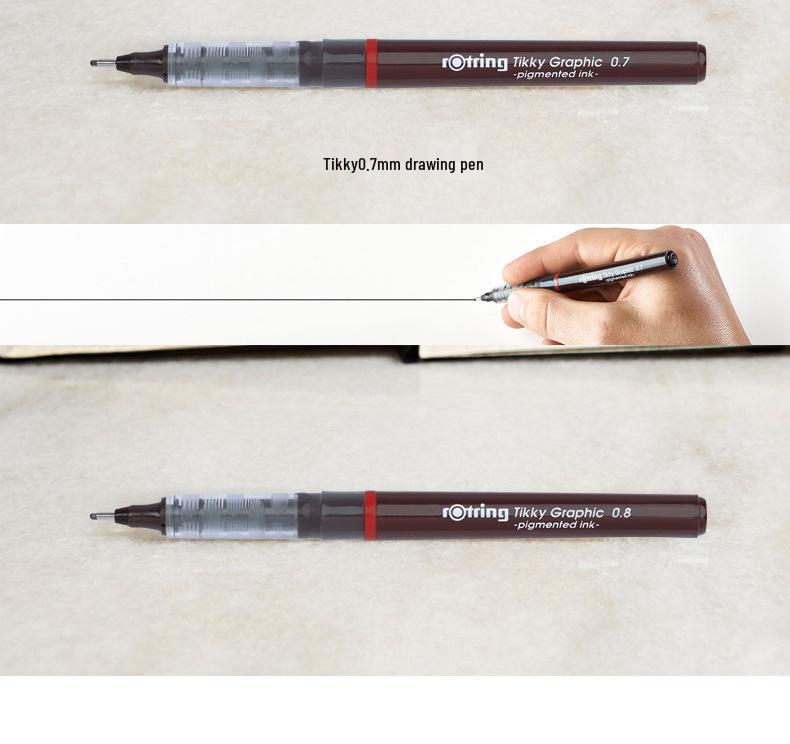 Rotring Red Ring Technical Inking Pen Set, 0.1-0.8mm for Manga and Drawing