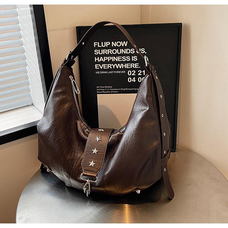 Teksturowana torba casualowa moda retro torba na ramię listonoszka