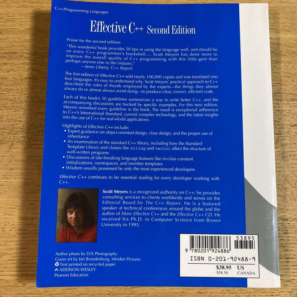[USED] Effective C++ Second Edition