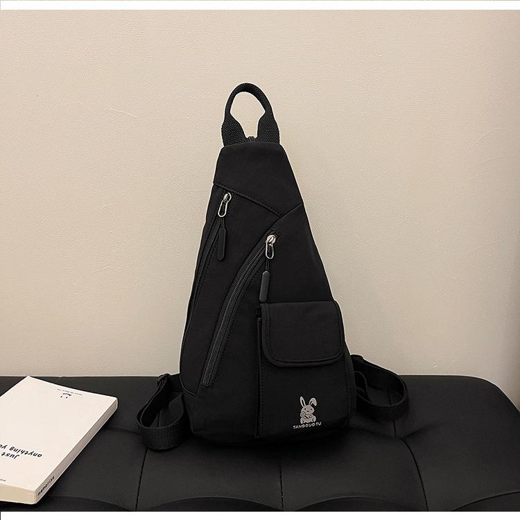 Breast Bag Women's New Fashionable and Simple One-shoulder Women's Casual Chest Large-capacity Messenger Bag Women's Breast Bag