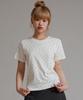 LIKE THE MOST Dot Point Regular Short Sleeve T-Shirt_Cream
