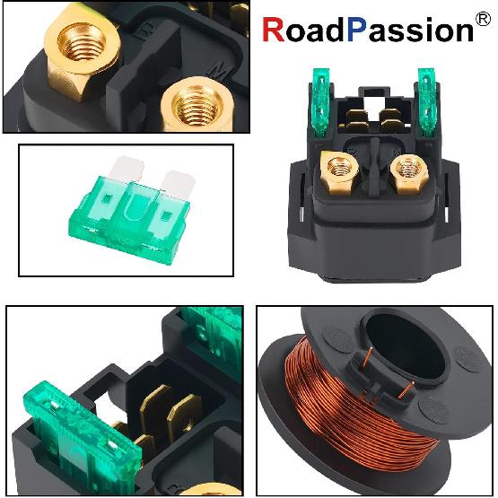 Road Passion Starter Solenoid Relay Replacement for Yamaha YFM350FWA Grizzly 350 4WD 07-16/ YFM350FWA Grizzly 350 4WD Hunter 07-14,4SV-81940-00-00