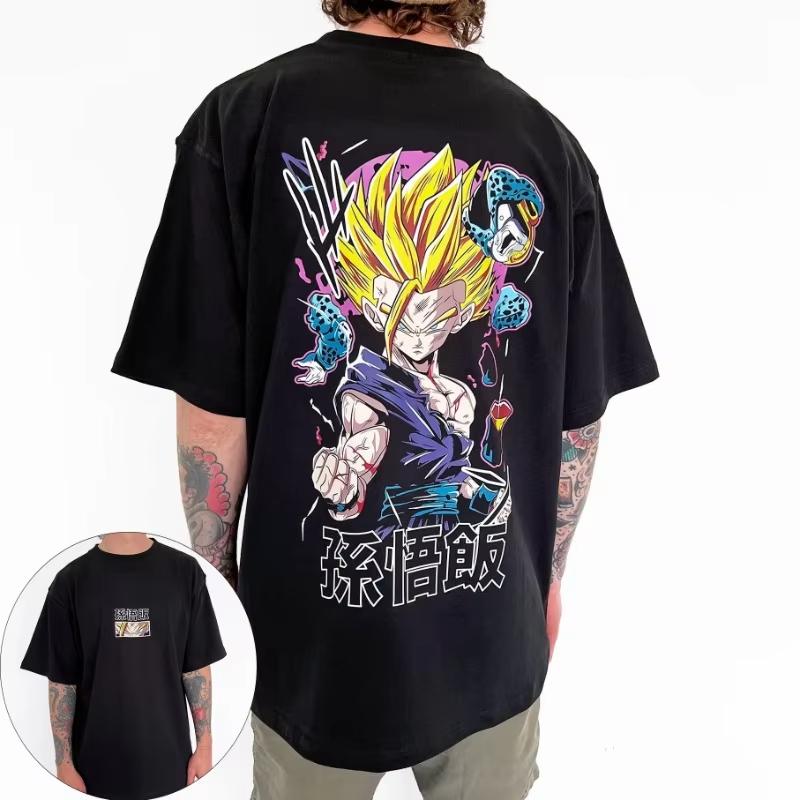 Dragon Ball GT Mens TShirt Goku Black Zamasu Printing Japanese Anime Summer Boy Childrens Short Sleeve ParentChild Wear