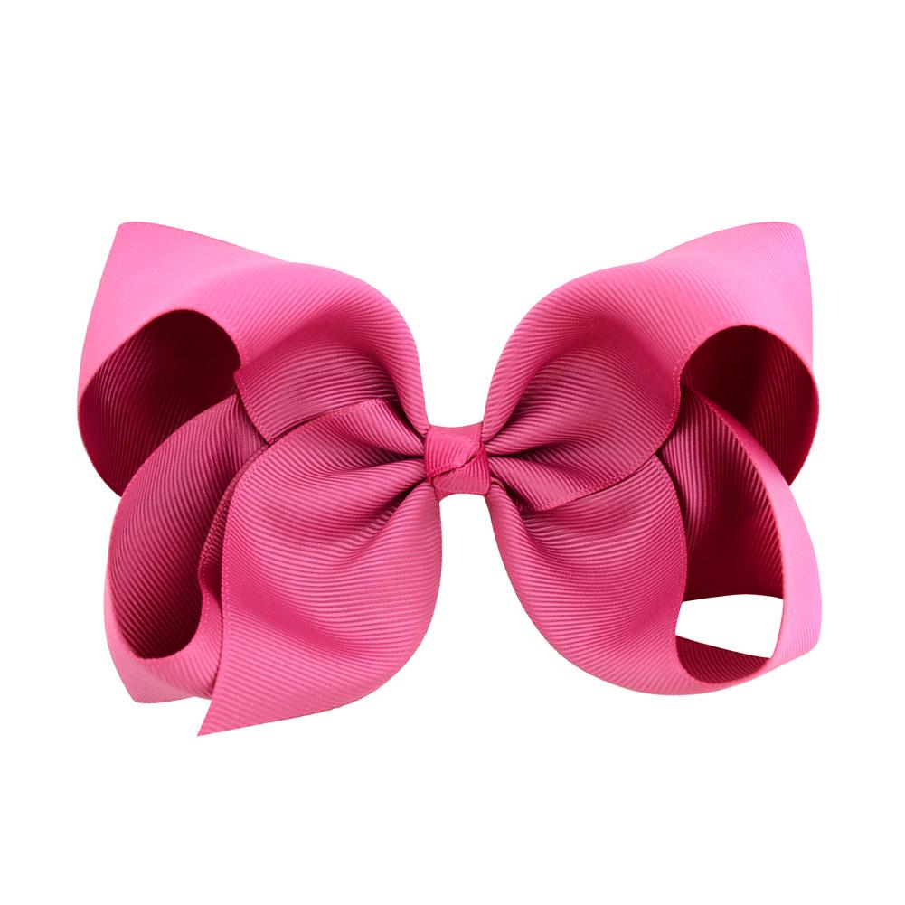 1Pc 40Colors 6'' Solid Colors Grosgrain Ribbon Hair Clips For Cute Girls Large Hairpins Boutique Barrettes Kids Hair Accessories