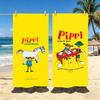 Cartoon Pippi Longstocking Towel Towel Soft Pool Gift For Travel Gym Shower Cool Camping Quick Dry Sports  Large Beach Towel