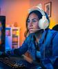 YIK TUNG Cat Ear Gaming Wired Headphones with 40mm RGB USB Soft Protective Excellent Sound Adjustable Cute Compatible with and Language New Japanese