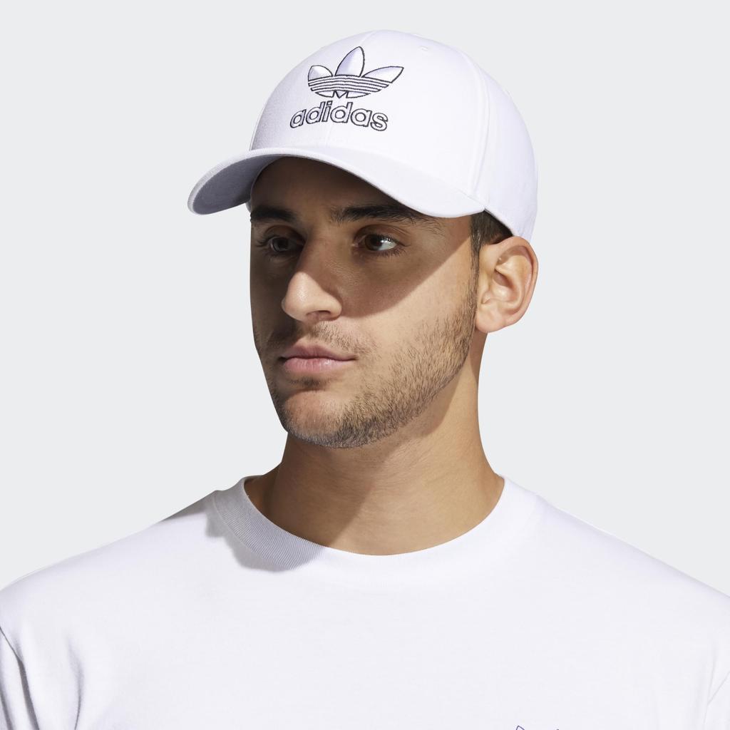 Adidas Originals Icon Structured Precurve Snapback One Size Men's 2.0 Cap, White/Black,