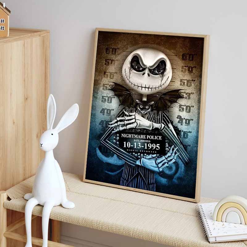 Disney Diamond Painting Jack Skellington Prison Photo Themed Artwork Cartoon 5D Diamond Cross Stitch Mosaic Home Decor Gift