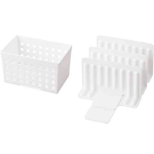 Like-it Kitchen Storage, Sliding, Connectable Freezer Storage Stand with Dividers & Box, Approx. 16.5cm W x 13cm D x 10.5cm H / Box Approx. 18cm W x 1