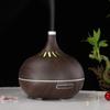 Smart WiFi Hotel Aroma Diffuser with Wood Grain Design: Hollow Translucent Humidifier and Home Atomizer