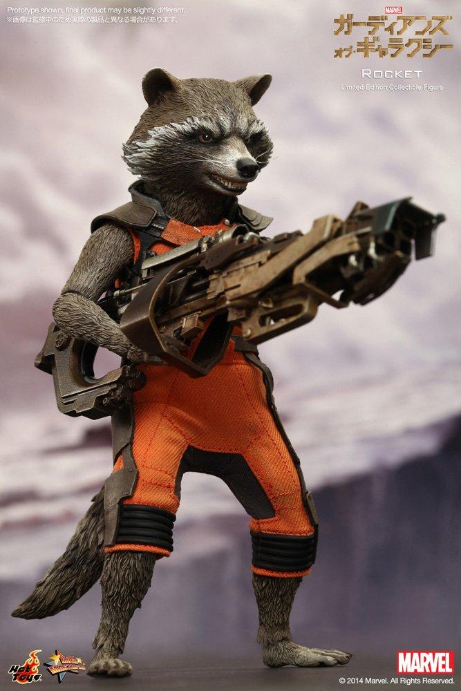 Hot Toys Movie Masterpiece Guardians of the Galaxy Rocket Scale Painted Action Figure 1/6