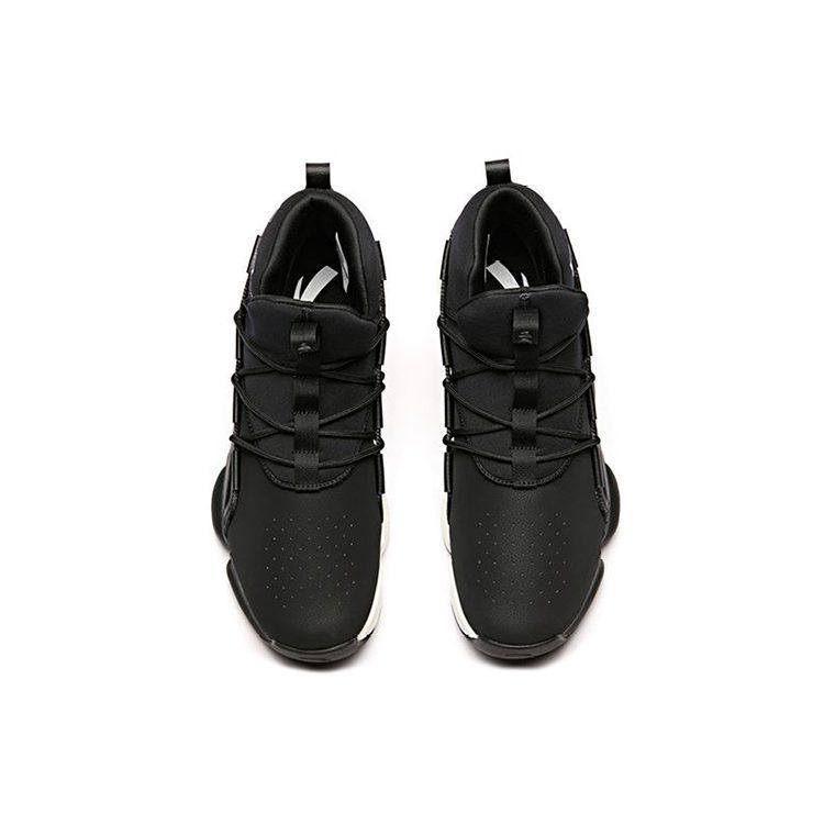 Anta Sky Ready 2 Mid Top Performance Basketball Shoes Men's Black White 91841193-2