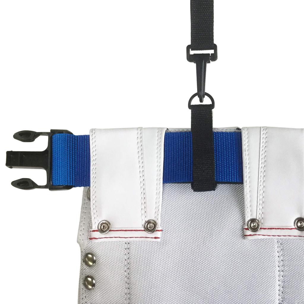 Gokusho white leather nail bag with ink pot holder GL-03W