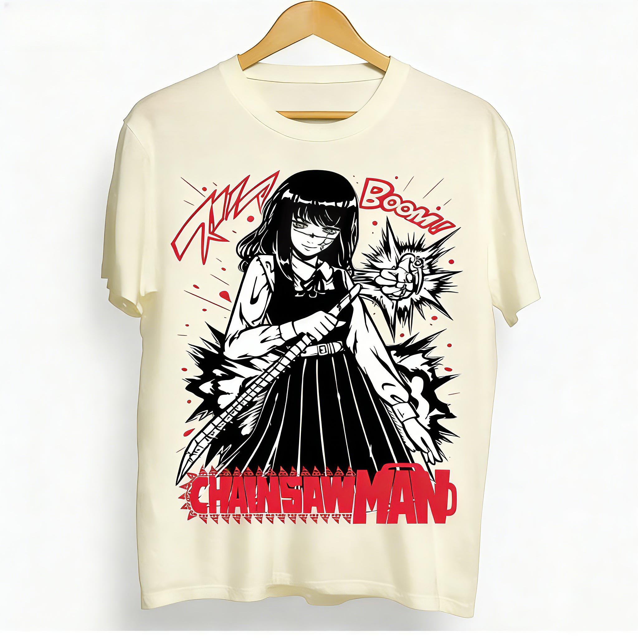 Asa Mitaka Chainsaw Unisex Tshirt for Both Unisex and Women Asa Mitaka Makima Chain Saw Unisex Devil Demon Pochitamakima 4XL