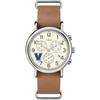 Timex Tribute Men's College Weekender Chrono 40mm Quartz Watch with Leather Strap, Villanova Wildcats