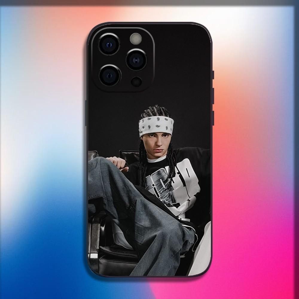 Singer T-Tom Bill Kaulitz Phone Case For iPhone 16,15,14,13,12,11,Pro,X,XS,Max,XR,Plus,Mini Soft Black Cover