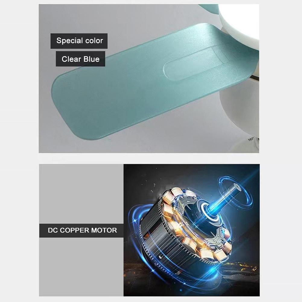 E27 Socket Ceiling Fans with Lights with Remote Control 14W LED Ceiling Fan Light White Ceiling Fan for Garage Kitchen Bedroom