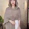 Wrap Women Cloak Tassel Evening Capes Warm Knitted Hoodie Shawl Female/Women